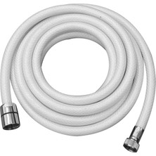 Shower Hose Braid, 5m, 1/2"-3/8" Threads, White