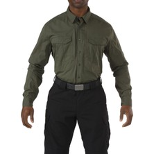 5.11 Stryke Shirt Yeşil Erkek Taktik Gömlek Flex-Tac® Kumaşla Dayanıklı ve Konforlu