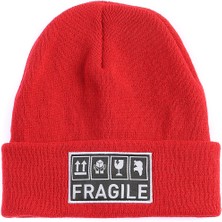 Bad Bear Fragile Crimson Red Kırmızı Bere