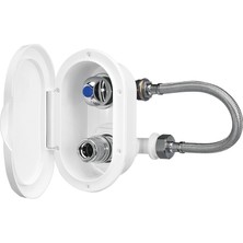 Sealux Case W/cold Wat.tap & Outlet, Elbow Conn. W/lid, Chrome