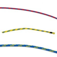 Nuova Rade Cabo Superlıne Örgülü Halat, Dyneema 100%, 1mm, Kırm/siyah-Beyaz