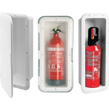 Sealux Storage Case F/fire Extinguisher 2kg, W/door, White