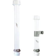 Sealux Table Pedestal Telesc. Alum. Ø60X 480-810MM, White