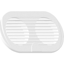 Nuova Rade Vent. Shaft Grilles, Double, Ø3", 195X105MM, White