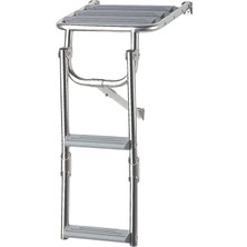 Sealux Platform Ladder,ınox 316, W/2 Plastic Steps