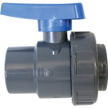 Sealux Ball Valve 1 1/2", Single Union Bspt, Plastic, Grey