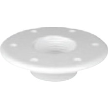 Sealux Table Bottom Plate, Flushmount, Ø190MM-Η.10MM, White