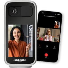 Xenon Smart Akıllı Ekranlı Güvenlik Kamerası Wi-Fi 4mp 2k Qhd Hareket Algılama Çift Yönlü Sesli Iletişim (256GB) 2\'li Kamera Seti