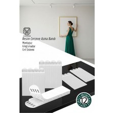 Findit Güçlü Resim Çerçeve Asma Bandı 12'li Set - 6kg Taşıma Kapasiteli Duvar Delmeyen Cırt Sistemi