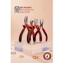 Findit 4'lü Profesyonel Takı Tasarım & Hobi Pense Seti (Hassas Işçilik Kiti)