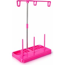 Albertos Ev Tipi Aile Dikiş Makinesi Iplik Çardağı Metal Gövdeli Iplik Standı Masura Düzenleyicili Renk Pembe