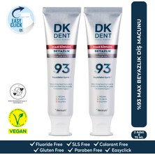 Dkdent %93 Maximum Beyazlık Diş Macunu 75 ml x 2 Adet