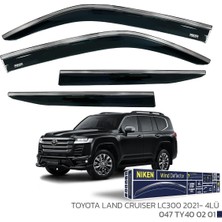 Toyota Land Cruıser LC300 2021 Sonrası - Kromlu Cam Rüzgarlığı 4lü Parça