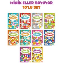 Datatek Minik Eller Boyuyor – 10 Kitaplık Set (Örnek Resimli)
