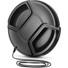 Tianya - Canon 50mm F1.8 STM Lens için 49mm Lens Objektif Kapağı Bağcıklı