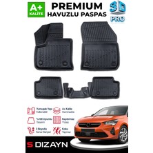 S-Dizayn Opel Corsa Elektrikli 3D Pro Havuzlu Paspas 2019 Üzeri A+ Kalite