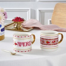 Karaca Lovemore 2 Kişilik Mug Kupa Seti 420 ml