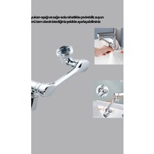 Astraltech 1080° Dönebilen Musluk Başlığı Robotik Kol Havalandırıcı Çok Yönlü Su Yönlendirme
