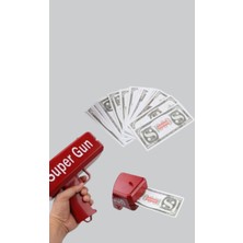 Astraltech Super Money Gun Para Saçma Tabancası Yüksek Atış Güçlü Kırmızı Model