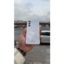 İzel Aksesuar Samsung Galaxy A57 5g Sert Pc Sararmaz Magsafe Şeffaf Kılıf