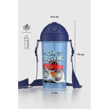 Renga Cosmo Desenli 415 ml Pp Pipetli Çocuk Matara 912146 Mavi