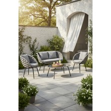 Alchair Alessa İkili Bahçe Balkon Çay Seti