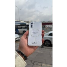 İzel Aksesuar Samsung Galaxy S21 Fe Sert Pc Sararmaz Magsafe Şeffaf Kılıf