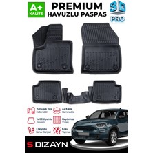 S-Dizayn Fıat 600 Elektrikli 3D Pro Havuzlu Paspas 2024 Üzeri A+ Kalite