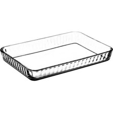Paşabahçe Borcam Dikdörtgen Tepsi 27 x 40 cm Dayanıklı Cam ile Kolay Temizlik Sağlar
