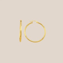 Altıntaş 22 Ayar 24 mm Klasik Altın Halka Küpe