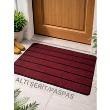 Beylini Şerit Desenli Kapı Önü Paspası Kaymaz Taban Dayanıklı Su Geçirmez Emici Nem Toz Uv Dayanıklı 45X70CM