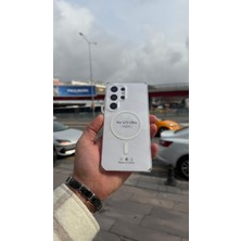 İzel Aksesuar Samsung Galaxy S25 Ultra Sert Pc Sararmaz Magsafe Şeffaf Kılıf