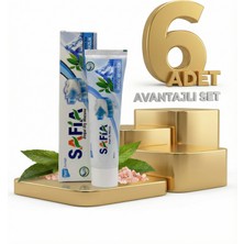 Safia Diş Macunu Yeşil Çay ve Himalaya Tuzu 6X60 ml
