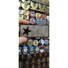 Çukurova Ütü Combat Deri Rütbe Teğmen Subay 4x9 cm Cırtlı