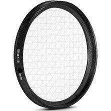 Dhd Nikon D5000 D5100 D5200 18-55 mm Lens İçin 52 mm Star Yıldız 8 Noktalı Efekt Filtre