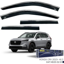 Honda Crv 2023 Sonrası - Kromlu Cam Rüzgarlığı 4lü Parça