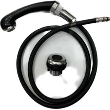 Fixa Kuaför Berber Batarya & Yıkama Seti Hortumlu Başlık Siyah Renk Modern Tasarım