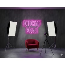 Neonled Fotoğraf Köşesi Neon LED Yazı Dekoratif Aydınlatma (49X37 Cm) (Fotoğraf, Stüdyo, Foto Stüdyo Konsept Tasarım)