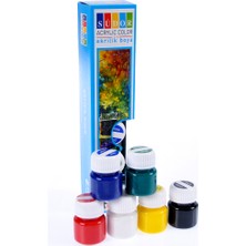 Südor 15 ml 6'lı Akrilik Boya Seti Farklı Renkler ile Sanatınızı Yaratın