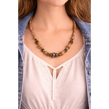 Herşey Nota Sand Relic – Toprak Tonlu Bohem Boncuk Kolye