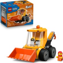 LEGO® City Araçlar – İnşaat Yükleyicisi - İşçi Minifigürlü Mini İnşaat Oyuncağı - 60483