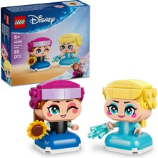 LEGO® ǀ Disney Karlar Ülkesi Mini Anna ve Elsa 43284 - 5 Yaş ve Üzeri Çocuklar için 2 Karlar Ülkesi Karakterleri İçeren Yaratıcı Oyuncak Yapım Seti (65 Parça)