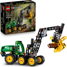 LEGO® Technic John Deere 1470H Tekerlekli Orman Makinesi 42218 - 7 Yaş ve Üzeri Çocuklar için Çalışan Kepçe ve Kütük İçeren Yaratıcı Oyuncak Yapım Seti (117 Parça)