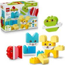 LEGO® DUPLO® İlk 3'ü 1 Arada Yaratıcı Sevimli Hayvanlar 10477 - 18 Ay ve Üzeri Çocuklar için Yaratıcı Oyuncak Yapım Seti (24 Parça)