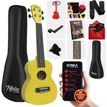 Midex UKX-233YLW Sarı Concert Ukulele
