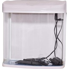 RS 480AB Beyaz Kapaklı Led Işıklı Komple Akvaryum 50 Lt