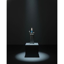 Huma Butik Takı Aksesuar Nostalji Serisi Mekanik Yan Çarklı Gümüş Çakmak - Retro Tasarım