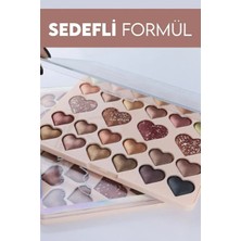 Hediye Bahçesi 28'li Sedefli Shine Kalp Far Paleti - 2'li Set