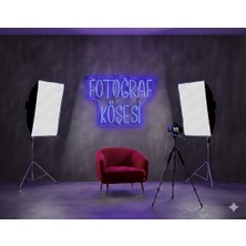 Neonled Fotoğraf Köşesi Neon LED Yazı Dekoratif Aydınlatma (49X37 Cm) (Fotoğraf, Stüdyo, Foto Stüdyo Konsept Tasarım)