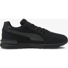 Puma Spor Ayakkabı Graviton Siyah Erkekler İçin Hafif Bağcıklı Tasarım